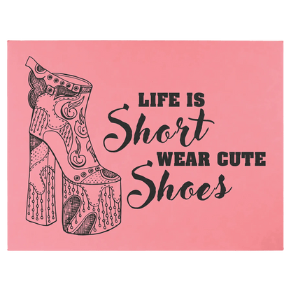 Wall Decor - Custom Laser Etched Leatherette Panel - Smalltown Connetchin