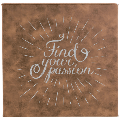 Wall Decor - Custom Laser Etched Leatherette Panel - Smalltown Connetchin