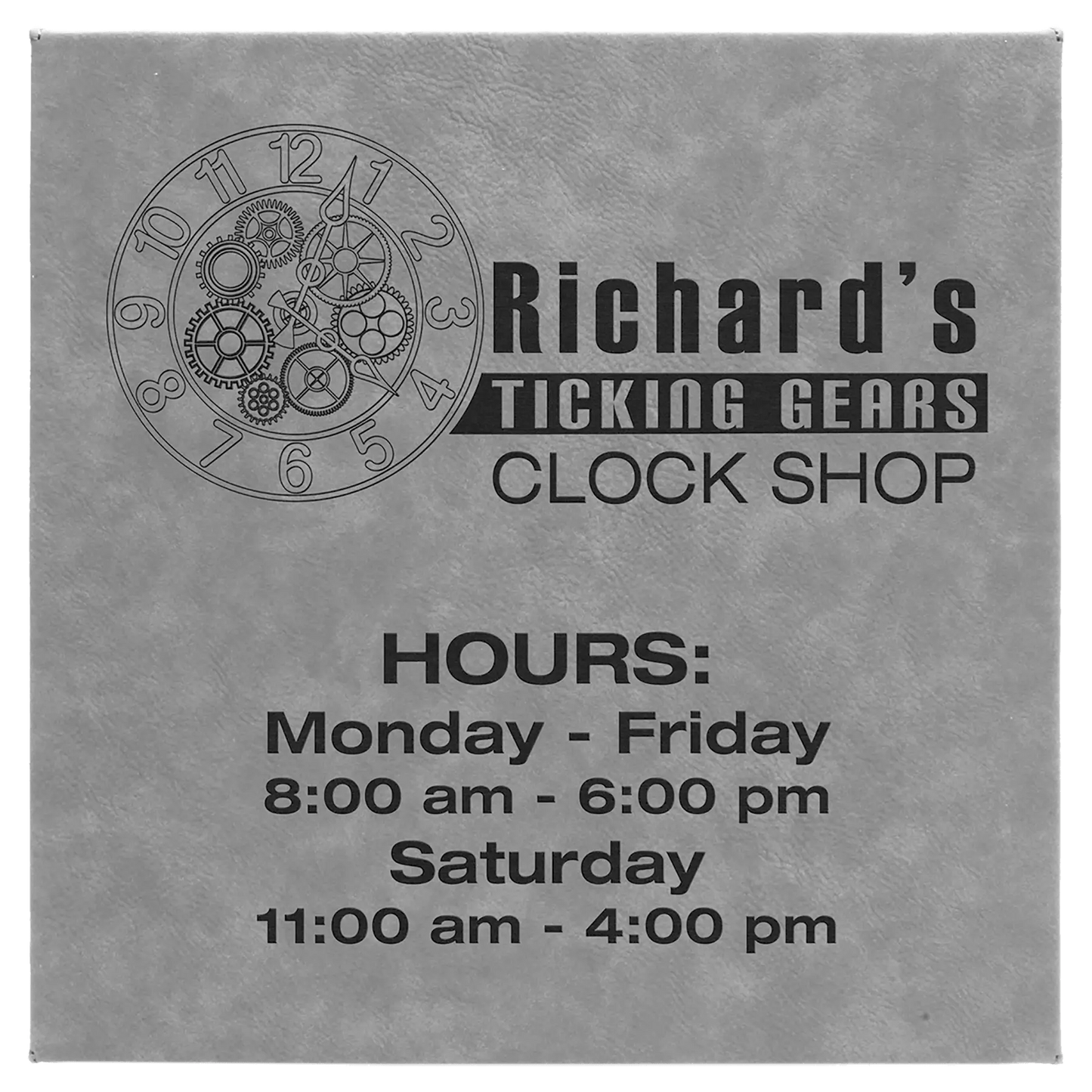 Wall Decor - Custom Laser Etched Leatherette Panel - Smalltown Connetchin