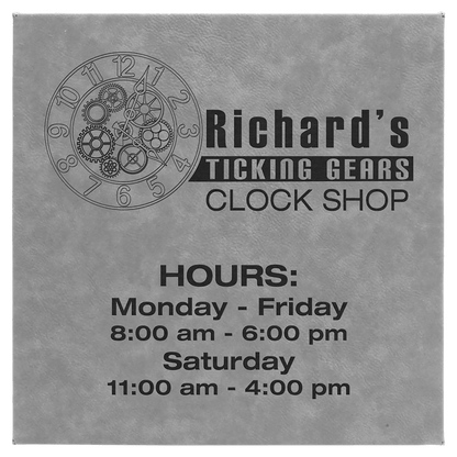 Wall Decor - Custom Laser Etched Leatherette Panel - Smalltown Connetchin