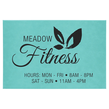 Wall Decor - Custom Laser Etched Leatherette Panel - Smalltown Connetchin