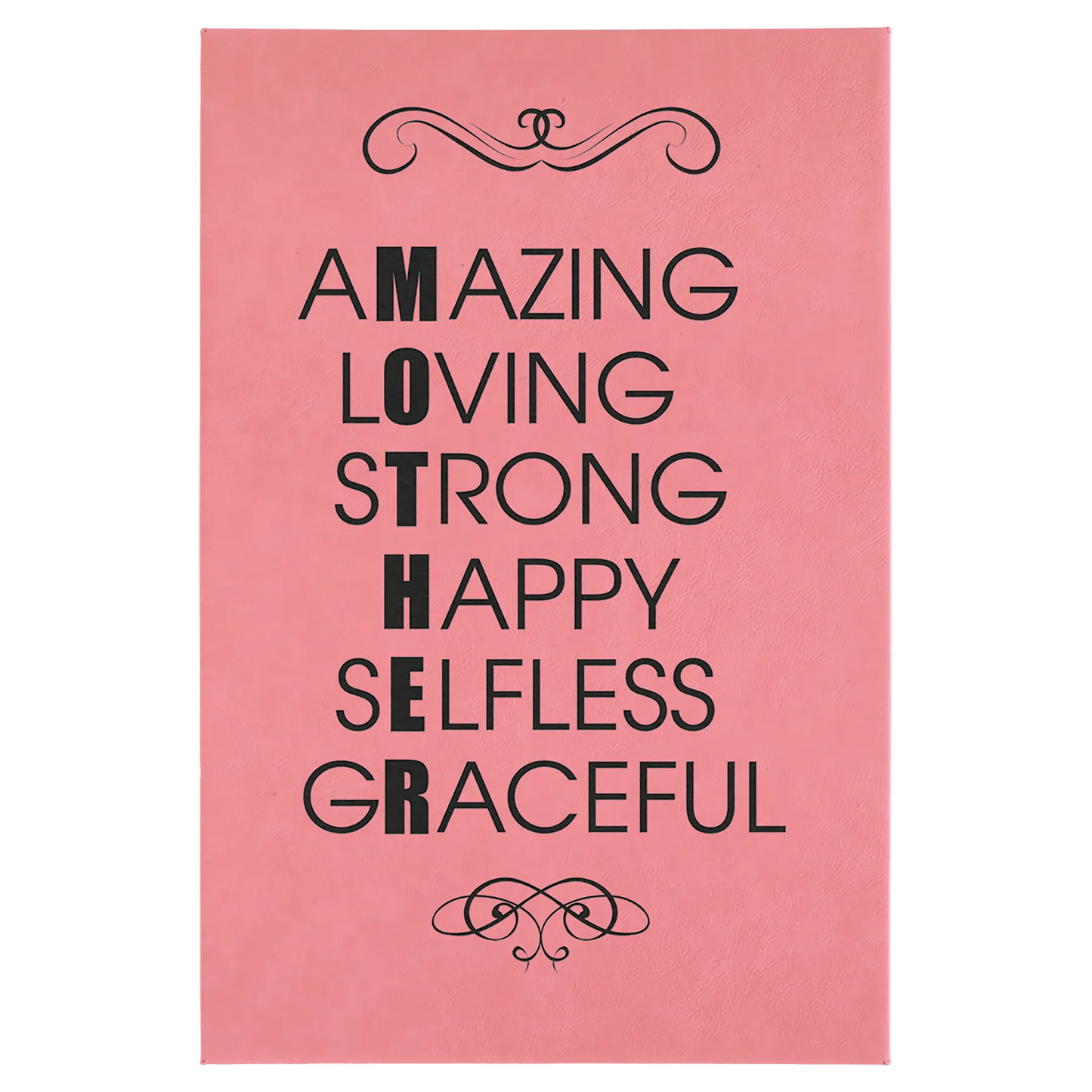 Wall Decor - Custom Laser Etched Leatherette Panel - Smalltown Connetchin