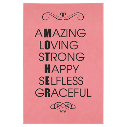 Wall Decor - Custom Laser Etched Leatherette Panel - Smalltown Connetchin