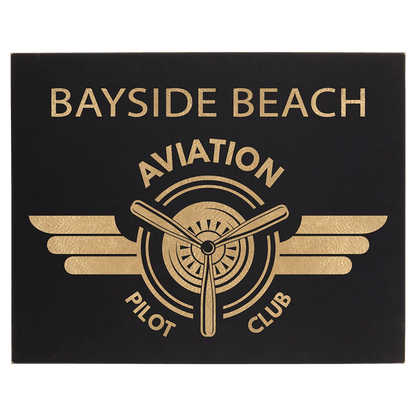 Wall Decor - Custom Laser Etched Leatherette Panel - Smalltown Connetchin