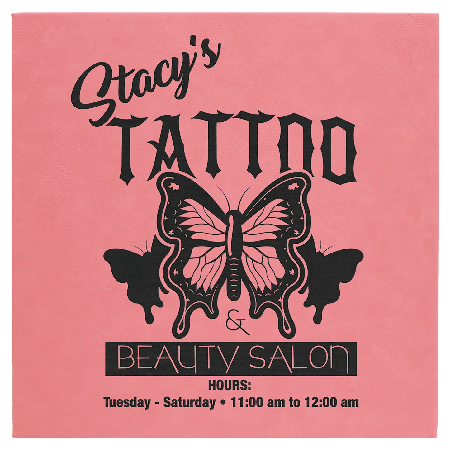 Wall Decor - Custom Laser Etched Leatherette Panel - Smalltown Connetchin