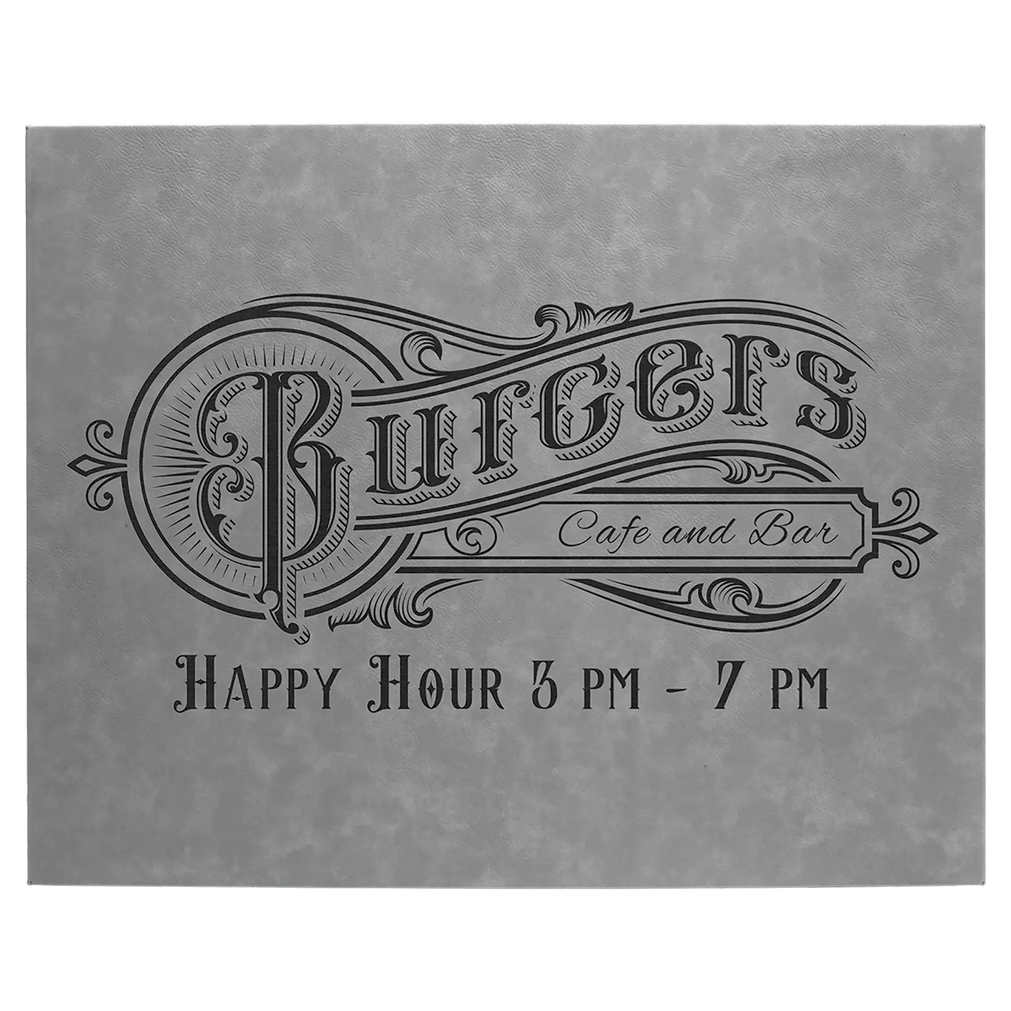 Wall Decor - Custom Laser Etched Leatherette Panel - Smalltown Connetchin