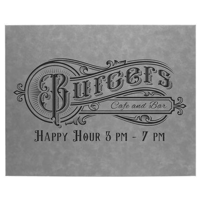 Wall Decor - Custom Laser Etched Leatherette Panel - Smalltown Connetchin