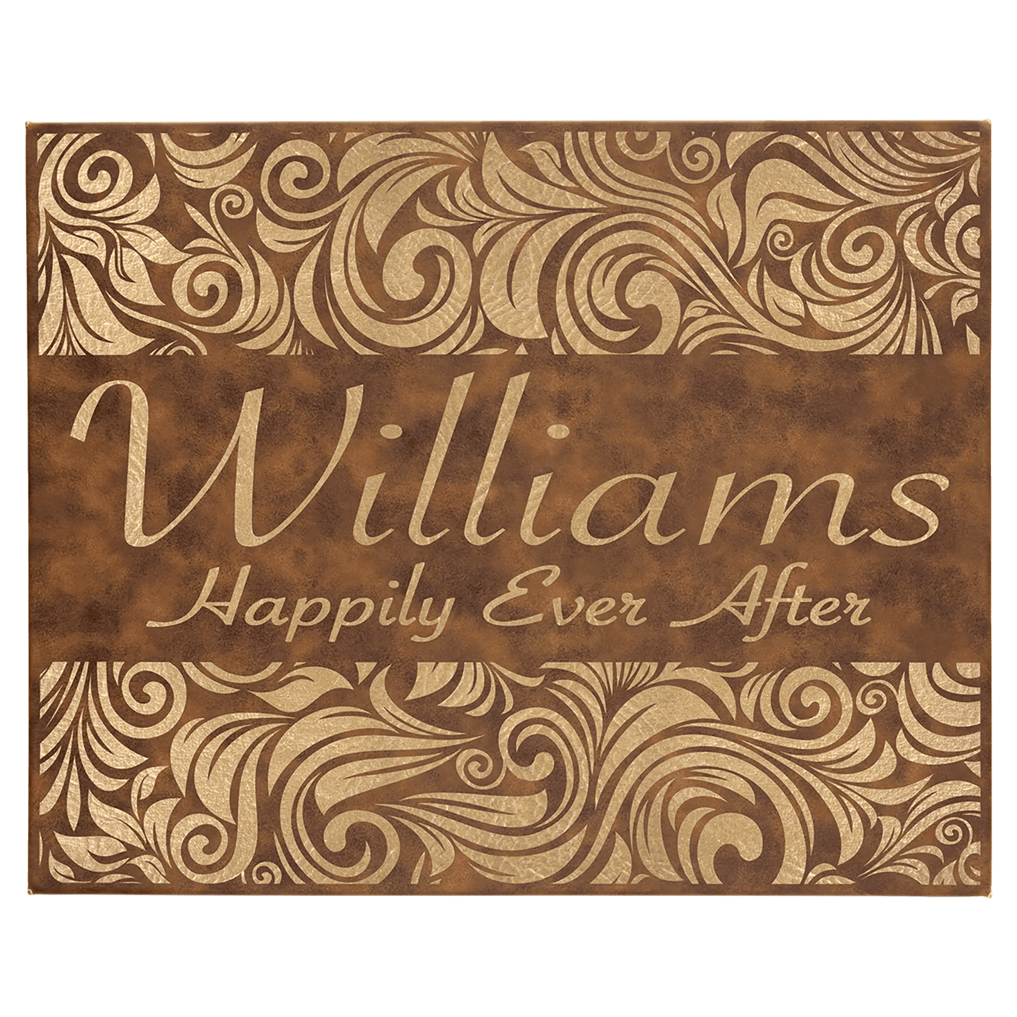 Wall Decor - Custom Laser Etched Leatherette Panel - Smalltown Connetchin